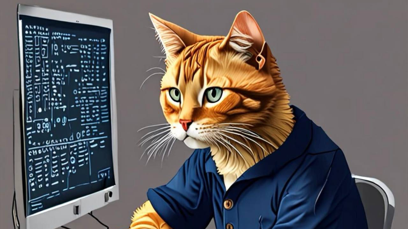 Кот учёный или код учёный? 🐱💻